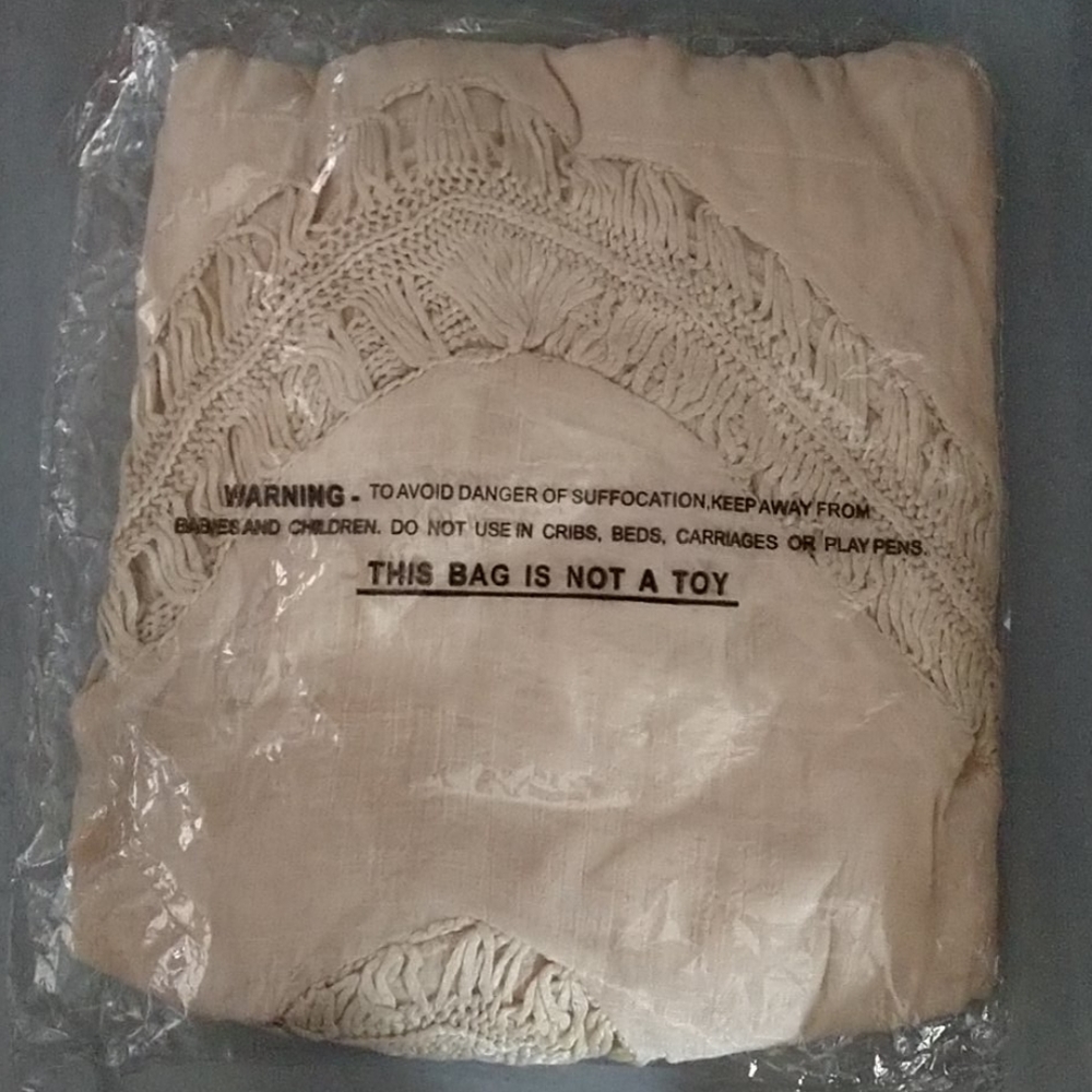Umgee BoHo Bohemian Cream Crochet Shirt NWT - Picture 3 of 7